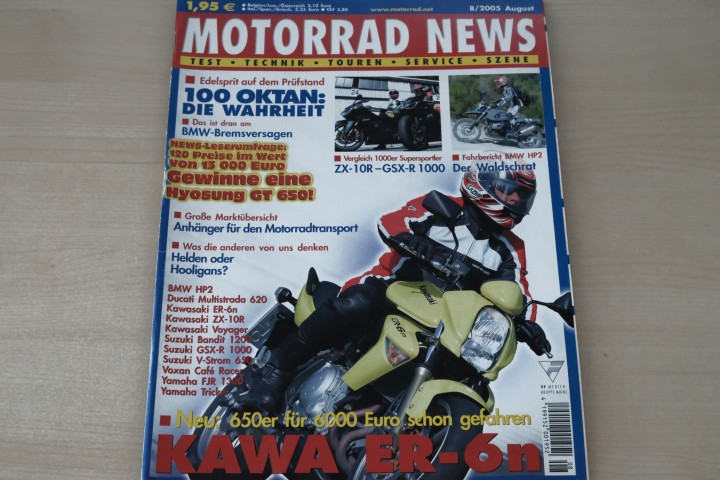 Deckblatt Motorrad News (08/2005)